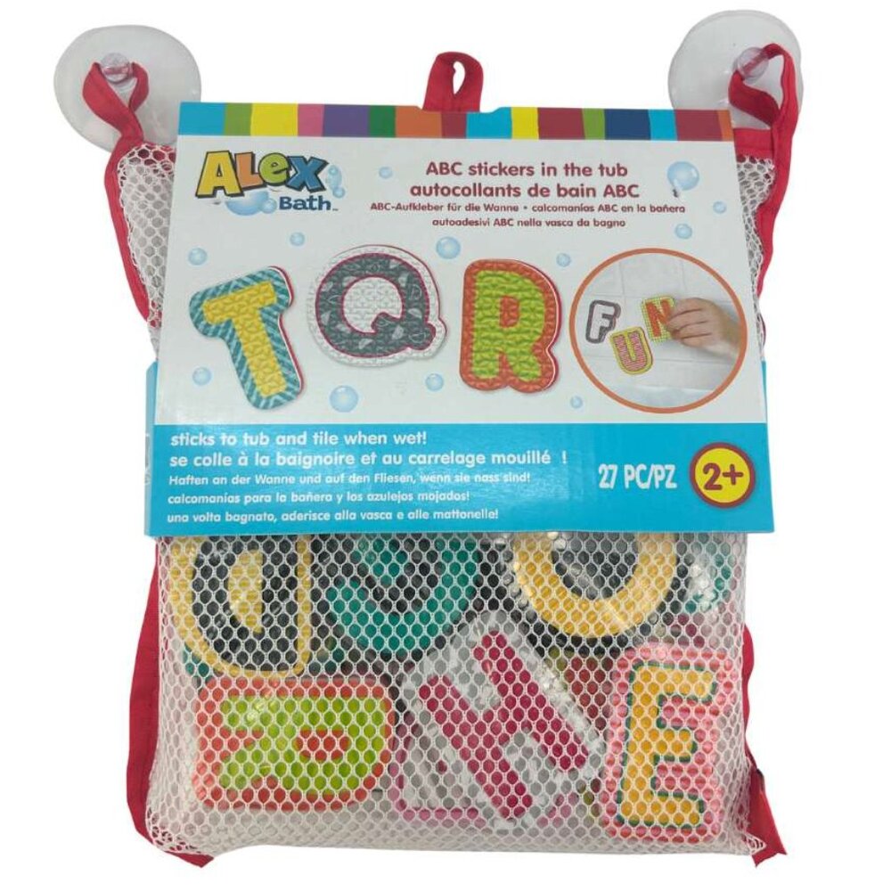 Alex Bath ABC Stickers in the Tub / 27 Pieces